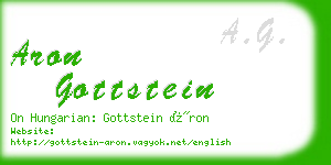 aron gottstein business card